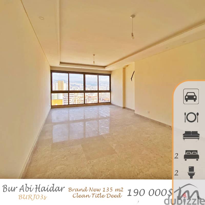 Burj Abi Haidar | New Building | Title Deed | Open View | 2 Bedrooms 0