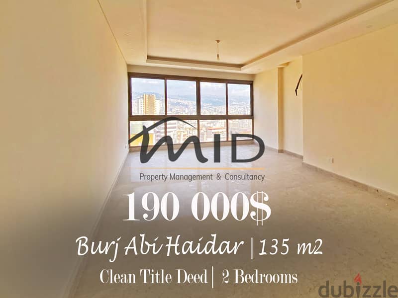 Burj Abi Haidar | New Building | Title Deed | Open View | 2 Bedrooms 1