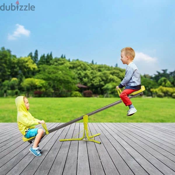 360° Rotation Seesaw Outdoor Play Set For Kids 200 x 67 x 70 cm 2