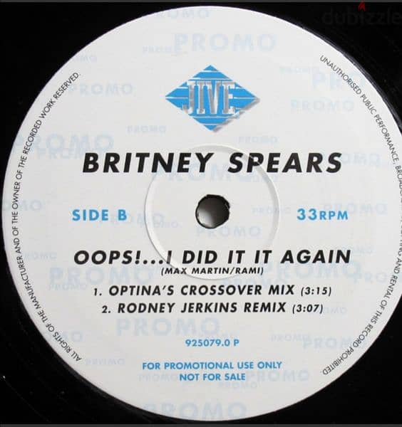 Britney spears - Oops I did it again vinyl Lp 12' incl 5 mixes 1