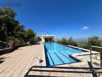 Villa in Kfaraab-calm area-Private pool-Panoramic view sea & mountain