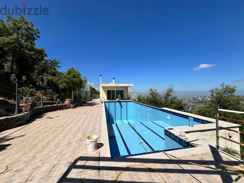 Villa in Kfaraab-calm area-Private pool-Panoramic view sea & mountain 0