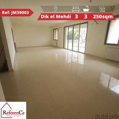 Apartment with terrace in Dik el Mehdi شقة مع تيراس في ديك المحدي