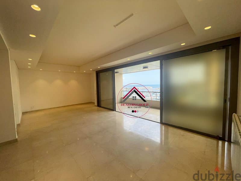 Waterfront City - Dbayeh! Private Terrace! Marina View Apart. for sale 3