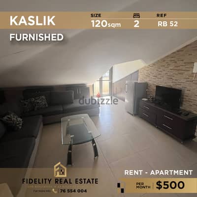 Apartment for rent in Kaslik - Furnished RB52