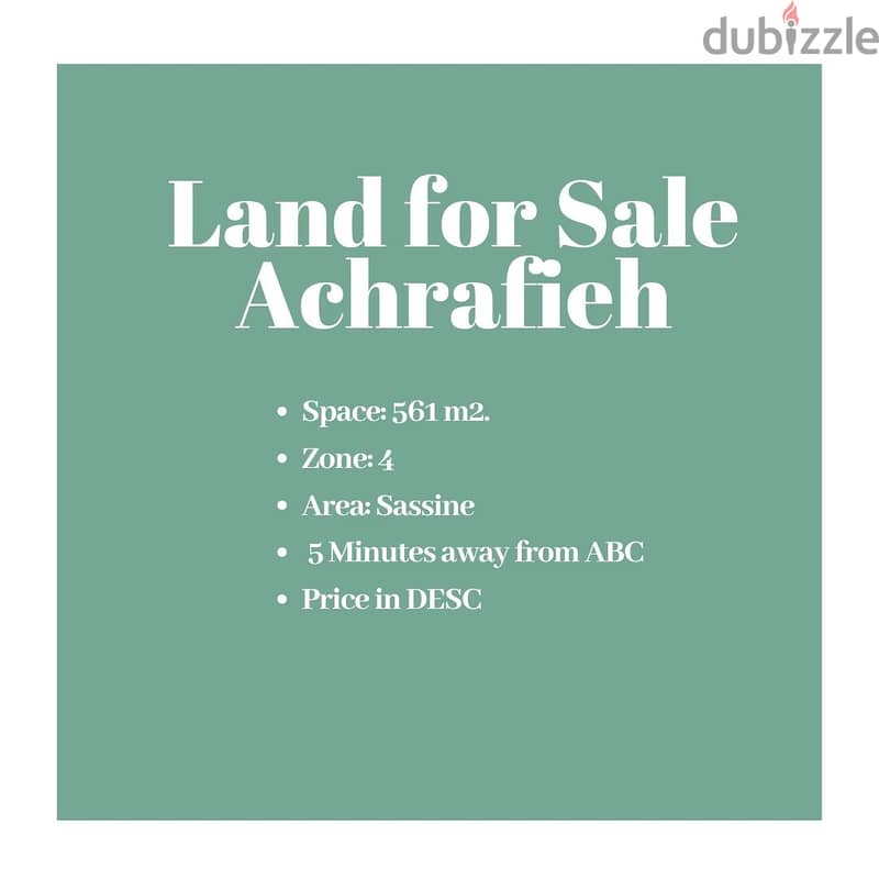 Prime Location Land for sale in Sassine Achrafieh 0