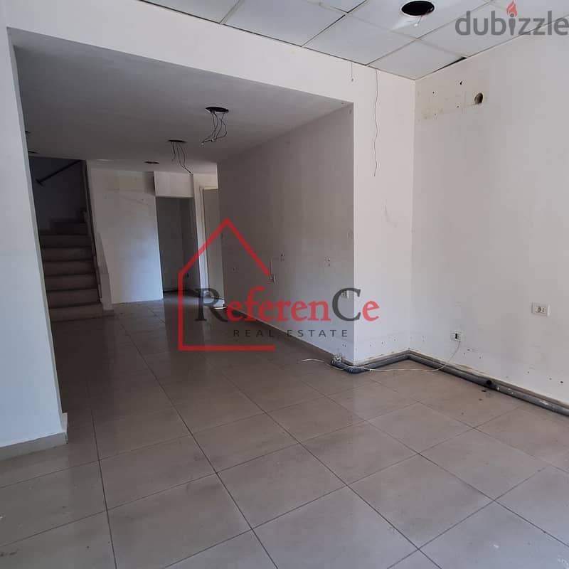 Duplex shop for sale in Naccache محل تجاري للبيع بالنقاش 4