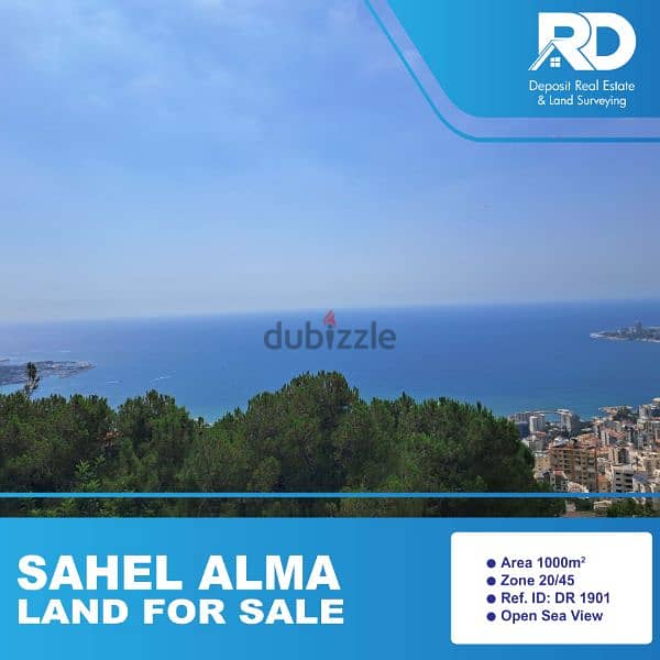 Land for Sale in Sahel Alma-Jouneh - أرض للبيع في ساحل علما-جونيه 0