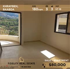 Apartment for sale in Khraybe Baabda IZ16