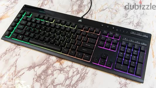 corsair K55 RGB Brand New Keyboard open box