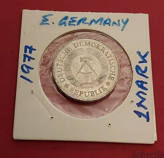 East Germany 1 Mark 1977 KM# 35 2