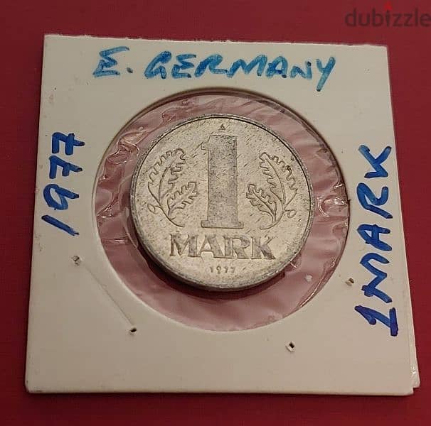 East Germany 1 Mark 1977 KM# 35 3