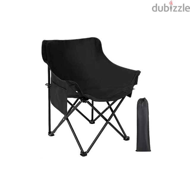 Portable Camping Chair, Heavy-Duty Picnic Chair with Carry Bag 0