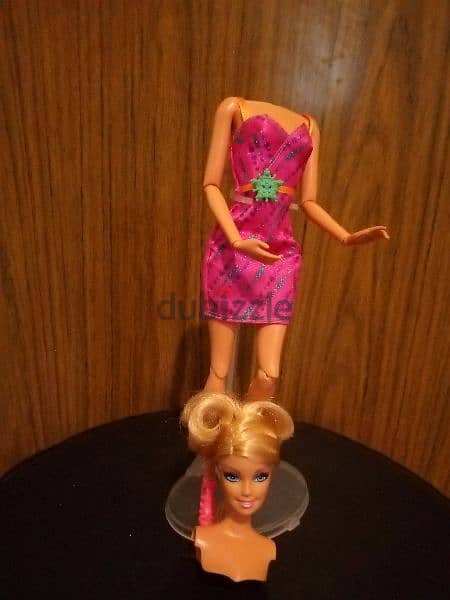 FASHIONISTAS SWAPPIN Style flex parts Mattel doll removable head+Shoes 3