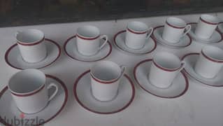 limoge coffee cups and plates,made in France,in excellent condition 0