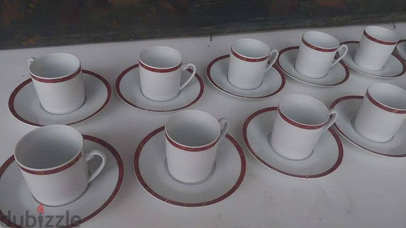 limoge coffee cups and plates,made in France,in excellent condition 0