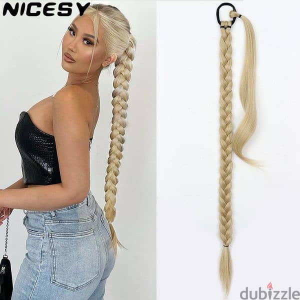 blonde braid synthetic 0