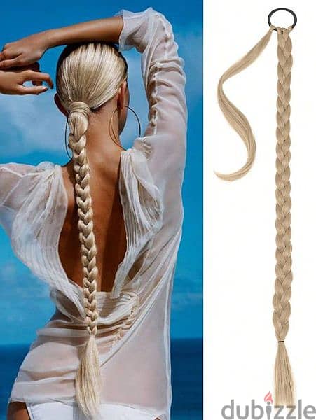 blonde braid synthetic 2