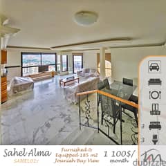 Sahel Alma | Furnished/Equipped/Decorated 185m² | Huge Balcony | View 0