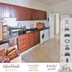 Kfarehbeb | Fully Furnished/Equipped/Decorated 220m² | Sea View 0