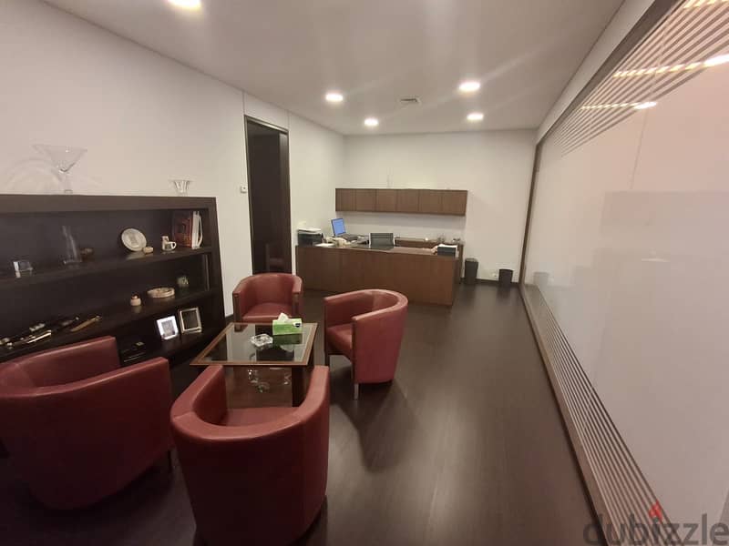 L15582-235 SQM Beautifully Furnished Office For Rent In Achrafieh 4