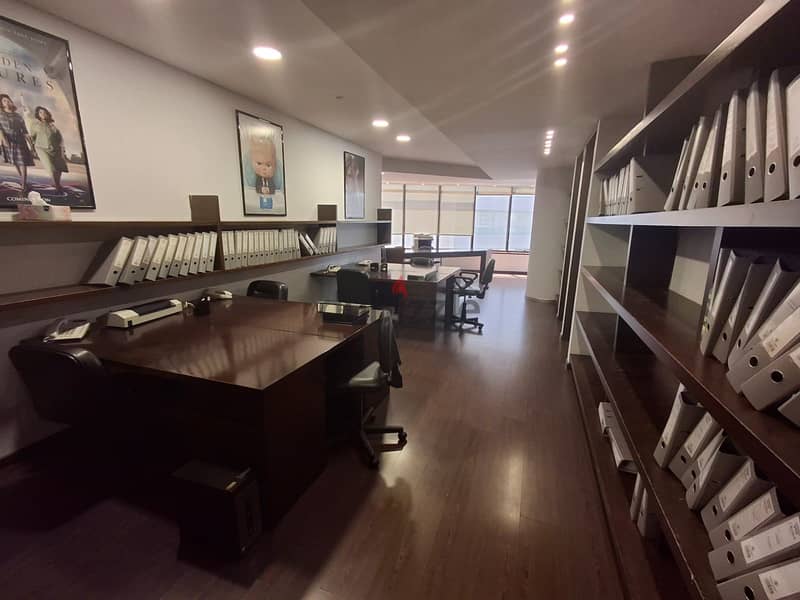 L15582-235 SQM Beautifully Furnished Office For Rent In Achrafieh 5