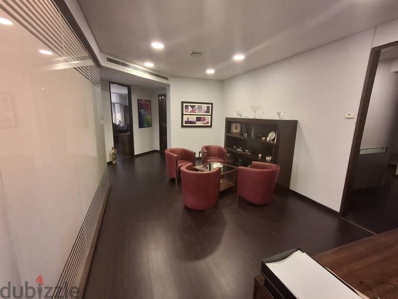 L15582-235 SQM Beautifully Furnished Office For Rent In Achrafieh 7