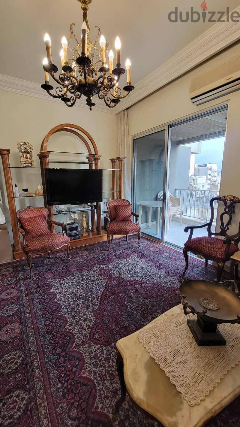 Fully Furnished 120m² Apartment for Rent in a Prime Area in Achrafieh 2