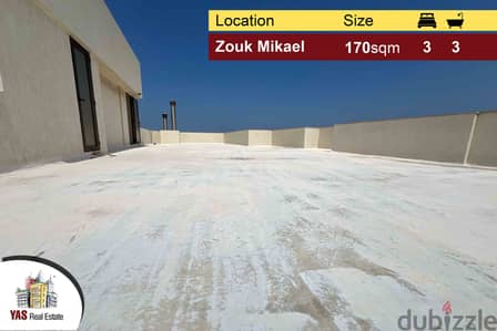 Zouk Mikael 170m2 | 120m2 Terrace | New | Luxury | Killer View | EH