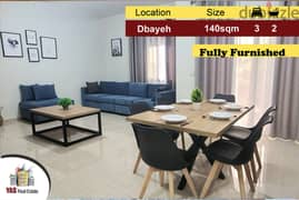 Dbayeh 140m2 | Furnished | Decorated Flat | Modern | View | PA |