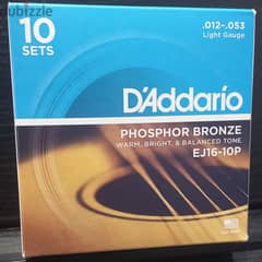 D'Addadio EJ16 Pack of 10 Sets . 012 -. 053