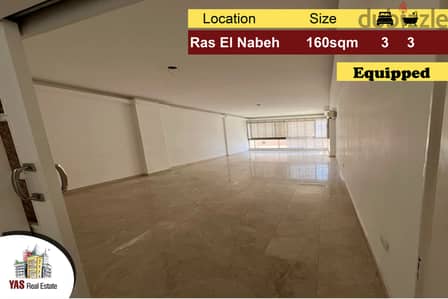 Ras El Nabeh 160m2 | Equipped | Well Lighted | Prime Location | PA |