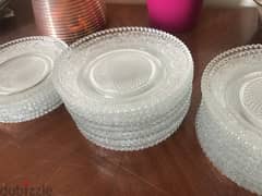 Glass cake plates 26 pcs