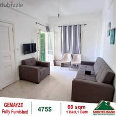 475$!! Fully Furnished Apartment for rent in Gemayzeh 0