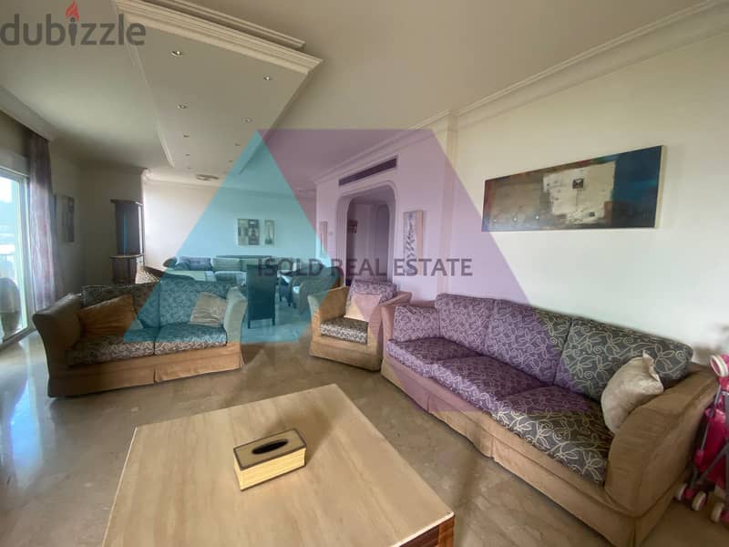 A 260 m2 apartment having an open sea view for sale in Dbaye 4