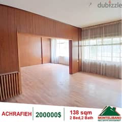 200000$!! Apartment for sale in Achrafieh