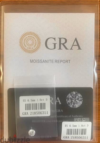 CERTIFIED MOISSANITE STONE 0