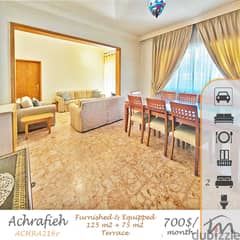 Ashrafieh | Furnished/Equipped 125m² + 360° Terrace | Parking Lot