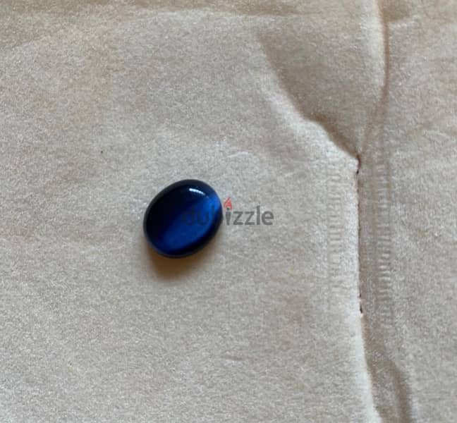 ROYAL BLUE NATURAL CAT’S EYE STONE 2