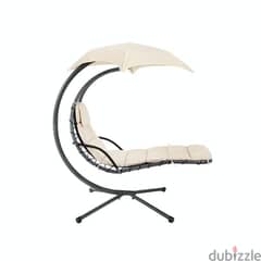 Outdoor Hanging Patio Swing Chair with Canopy - 185 x 108 x 195 cm