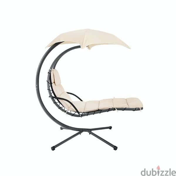 Outdoor Hanging Patio Swing Chair with Canopy - 185 x 108 x 195 cm 0