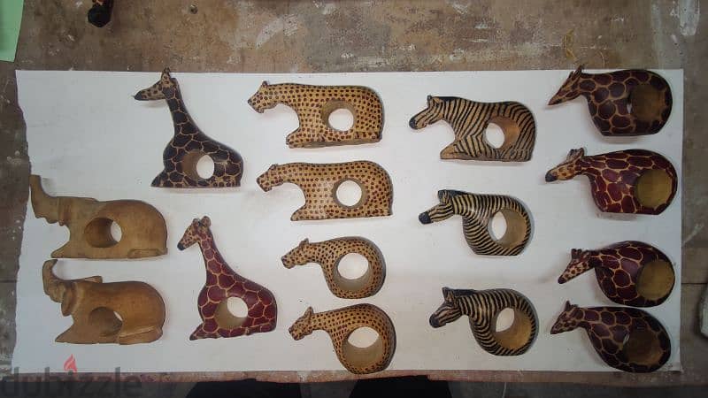 African napkin rings selection, حلقات المناديل الأفريقية 0