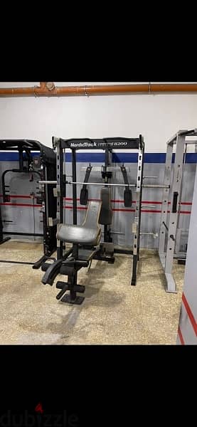 Multifunction machine nordictrack with bench like new