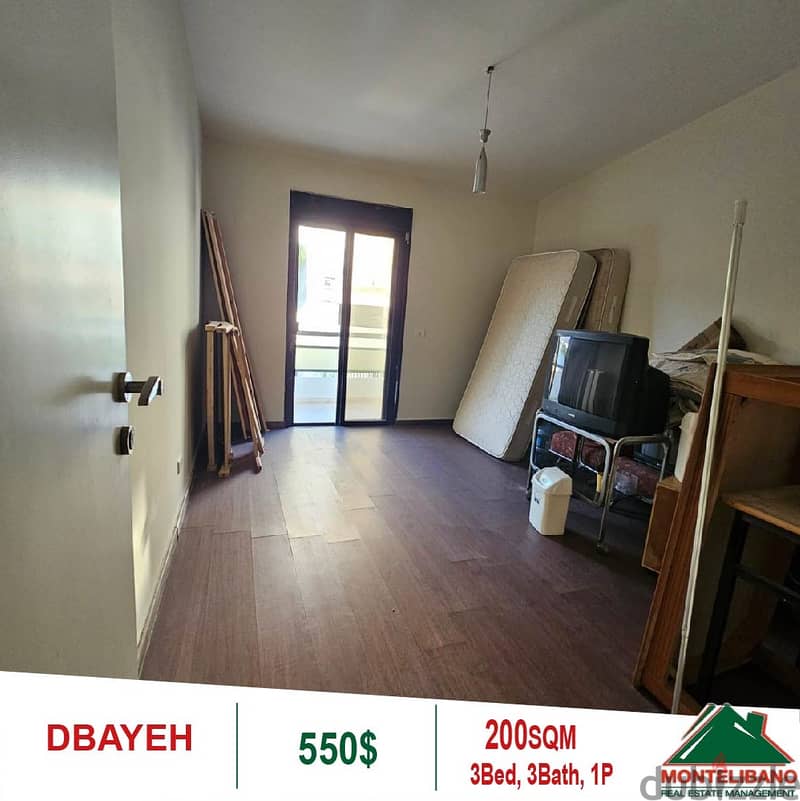 550$!! Open View Apartment for rent located in Dbayeh 4