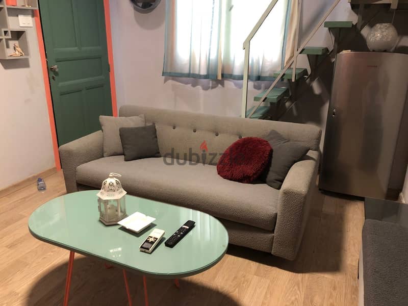 L13162-50 SQM Fully Furnished Loft for Rent in Achrafieh 1