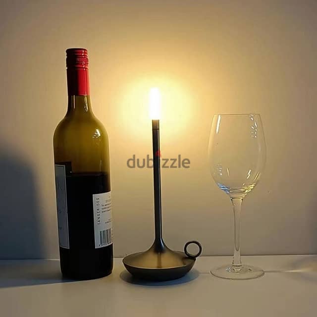 Candle Table Lamp, Modern Iron USB Desk Lamp, Cozy Glow 9