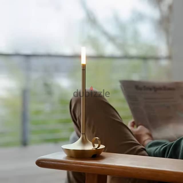 Candle Table Lamp, Modern Iron USB Desk Lamp, Cozy Glow 7