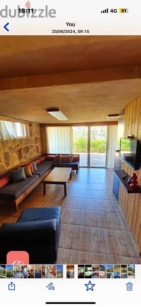 Faraya Chalet with Fireplace, Terrace and Open View for Rent 1