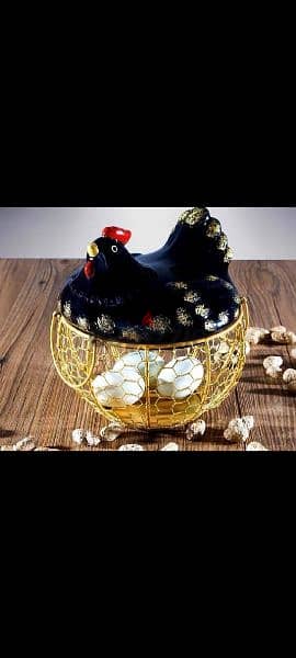 stunning chicken eggs steel basket 4