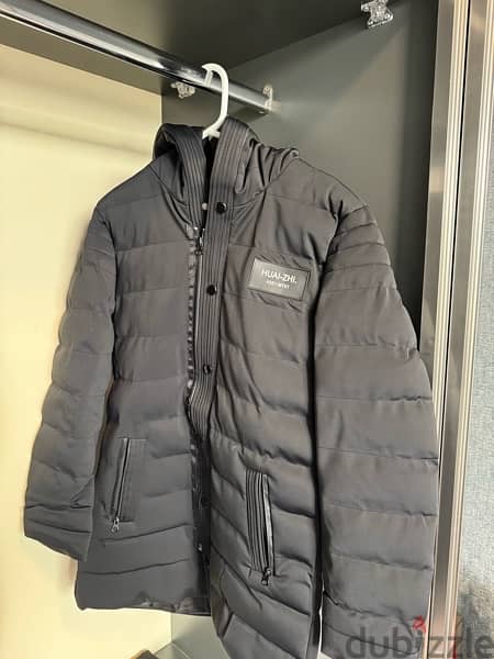 long puffer jacket like new 0